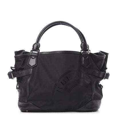 Burberry Nylon Calfskin Tote Black 1 of 13