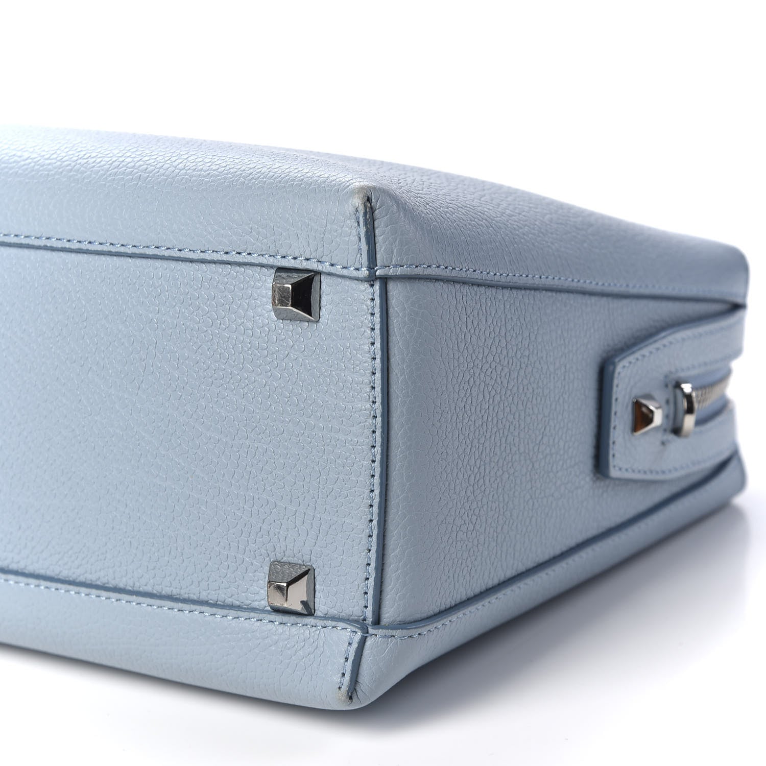 MCM Grained Calfskin Medium Ella Boston Sky Blue 6 of 8