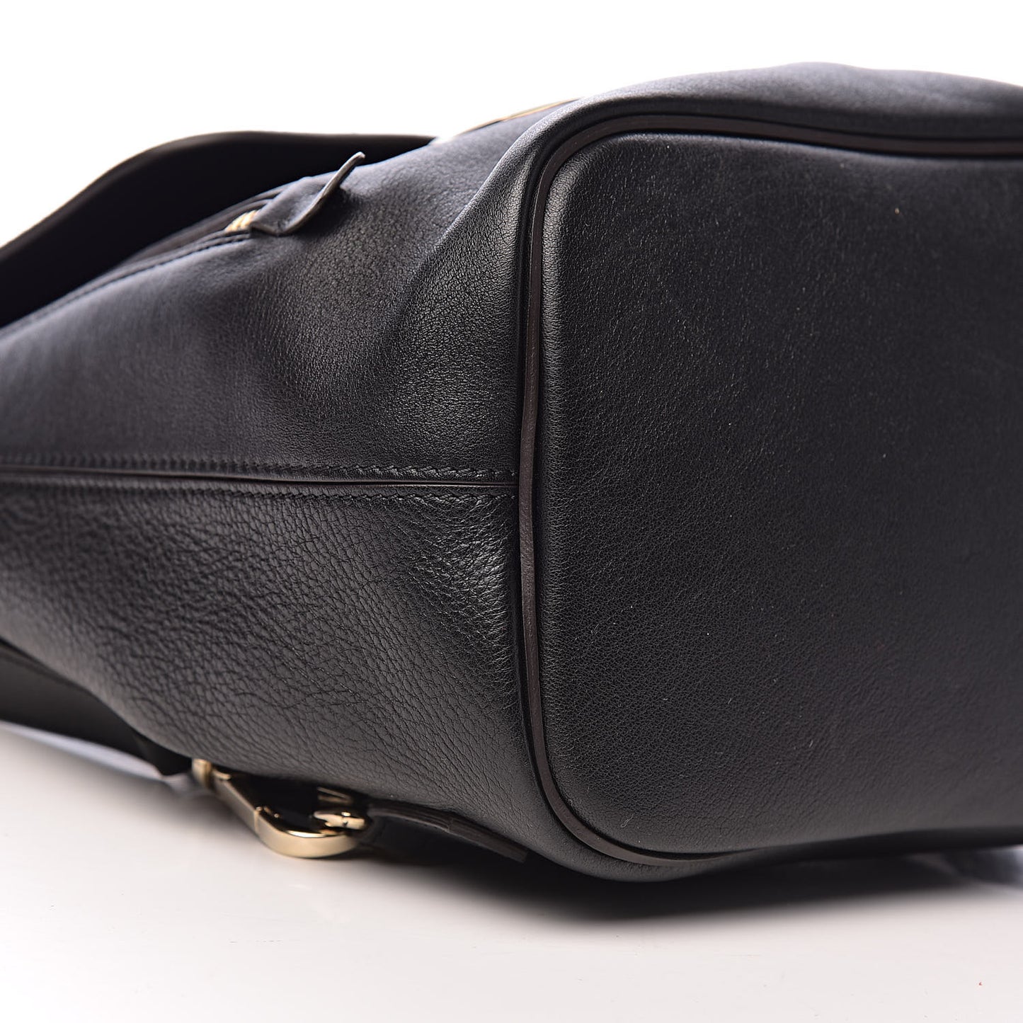 Suede Calfskin Small Faye Backpack Black