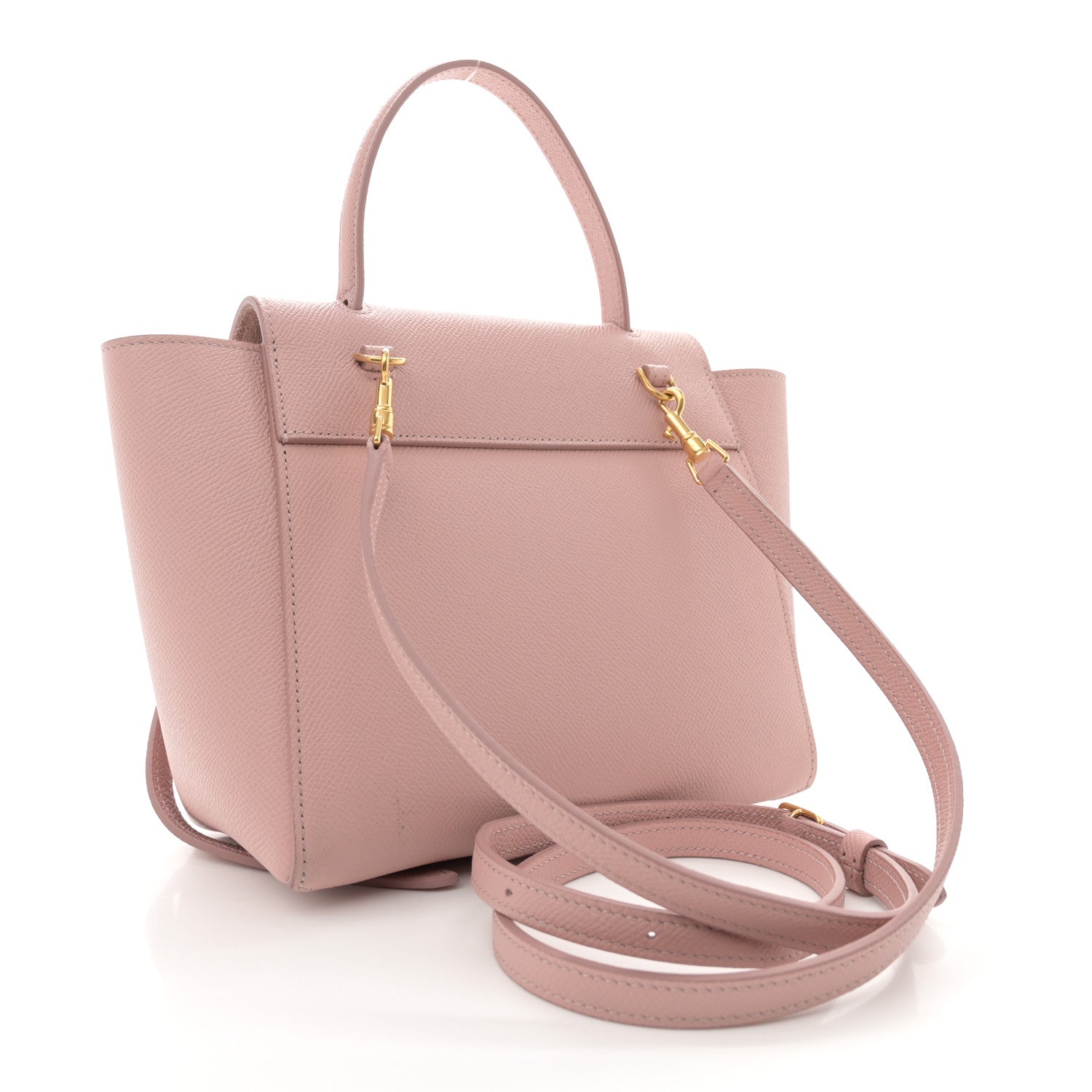 Celine Grained Calfskin Nano Belt Bag Vintage Pink 3 of 11