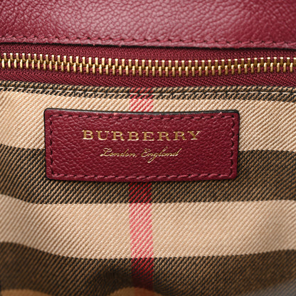 Burberry Soft Grain Medium Buckle Tote Dark Plum 6 of 11