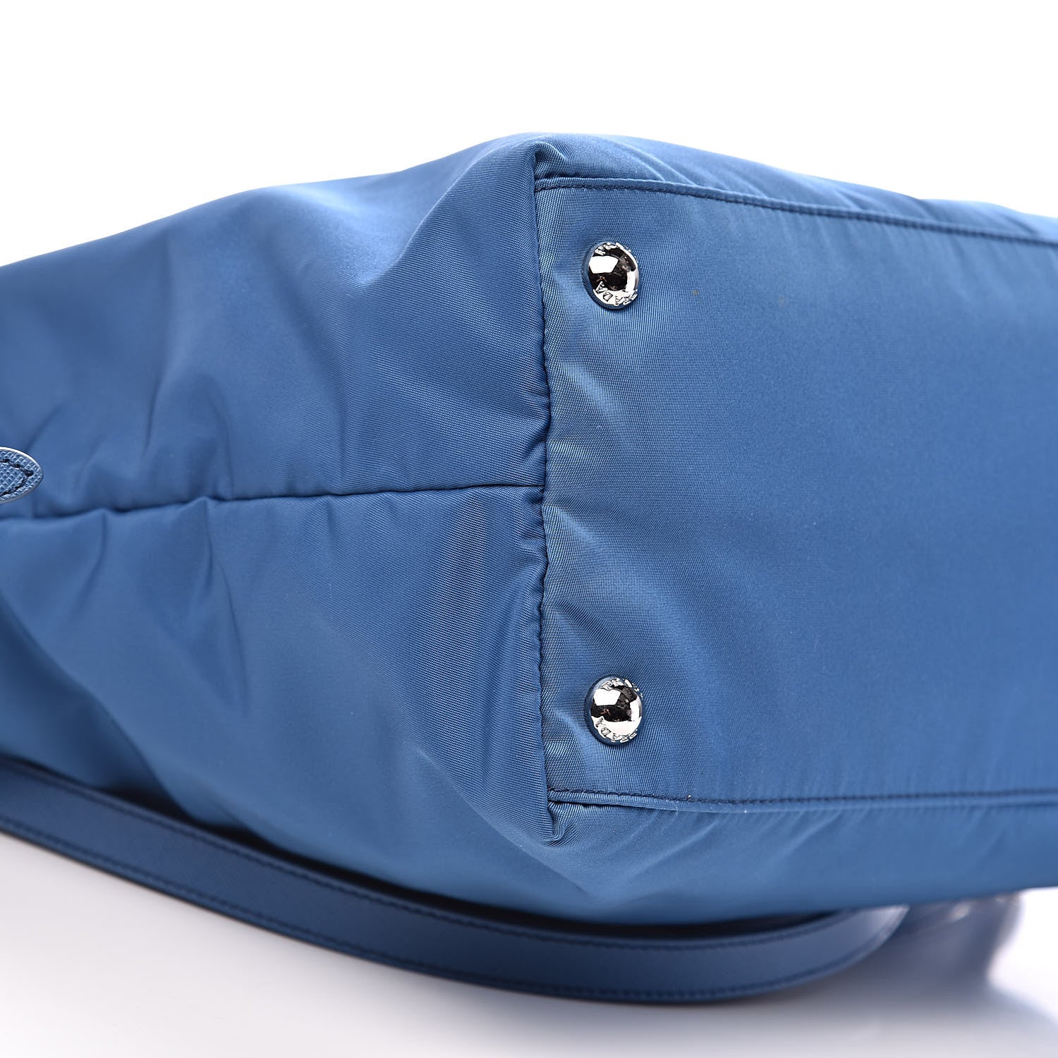 Prada Tessuto Nylon Saffiano Tote Cobalto 8 of 10