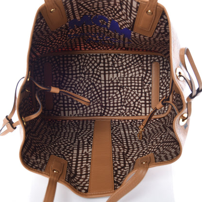 MCM Visetos Medium Liz Reversible Shopper Tote Cognac 15 of 15