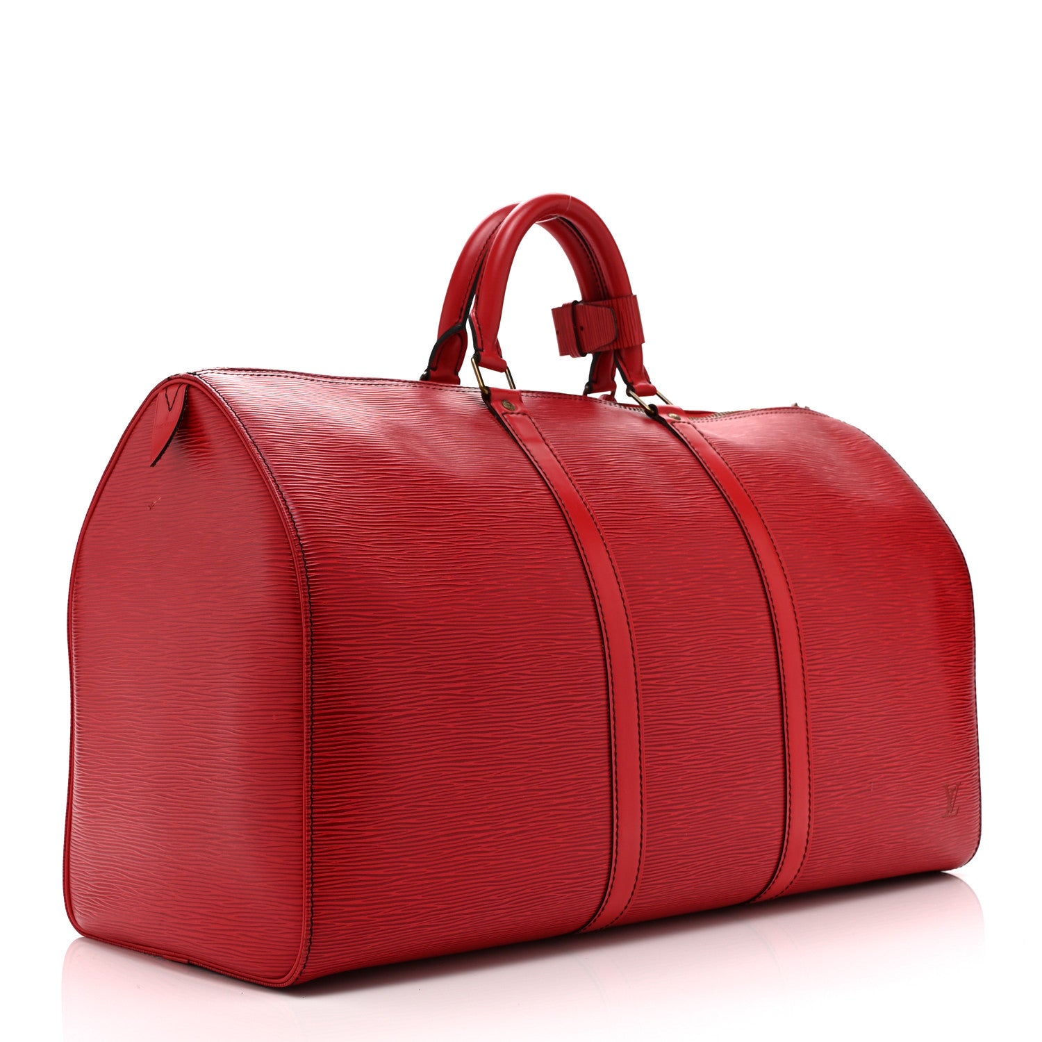 Louis Vuitton Epi Keepall 50 Castillan Red 2 of 11
