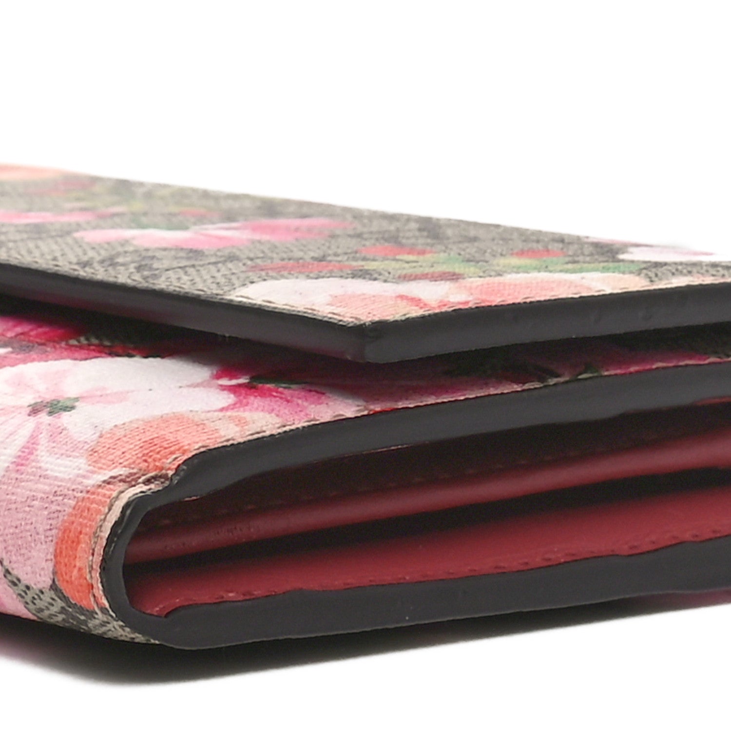 Gucci GG Supreme Monogram Blooms Continental Wallet Beige Multicolor Dry Rose 9 of 10