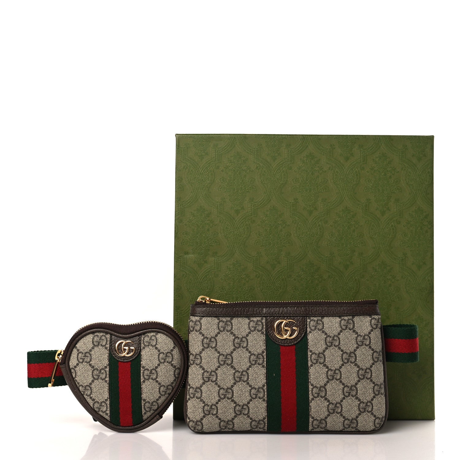 Gucci GG Supreme Monogram Web Ophidia Utility Belt Bag 85 34 Beige Ebony New Acero 10 of 10