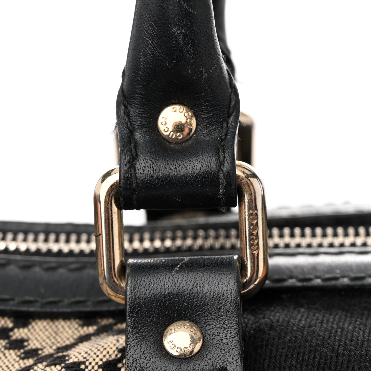 Gucci Diamante Vintage Web Medium Boston Black 20 of 29
