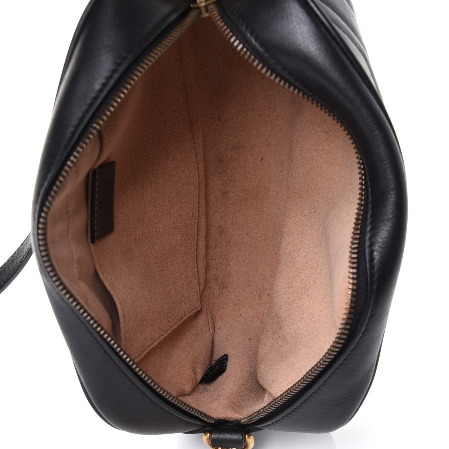 Calfskin Matelasse Small GG Marmont Chain Shoulder Bag Black