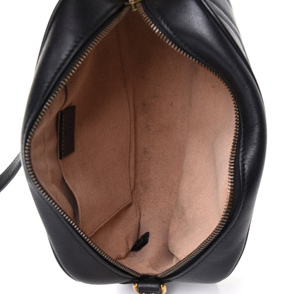Gucci Calfskin Matelasse Small GG Marmont Chain Shoulder Bag Black 6 of 11