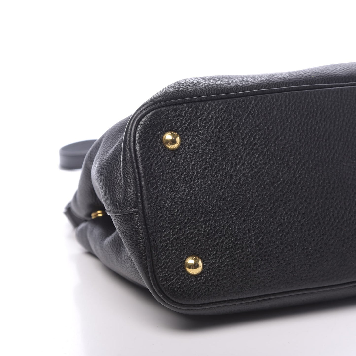 Vitello Phenix Top Handle Bag Black