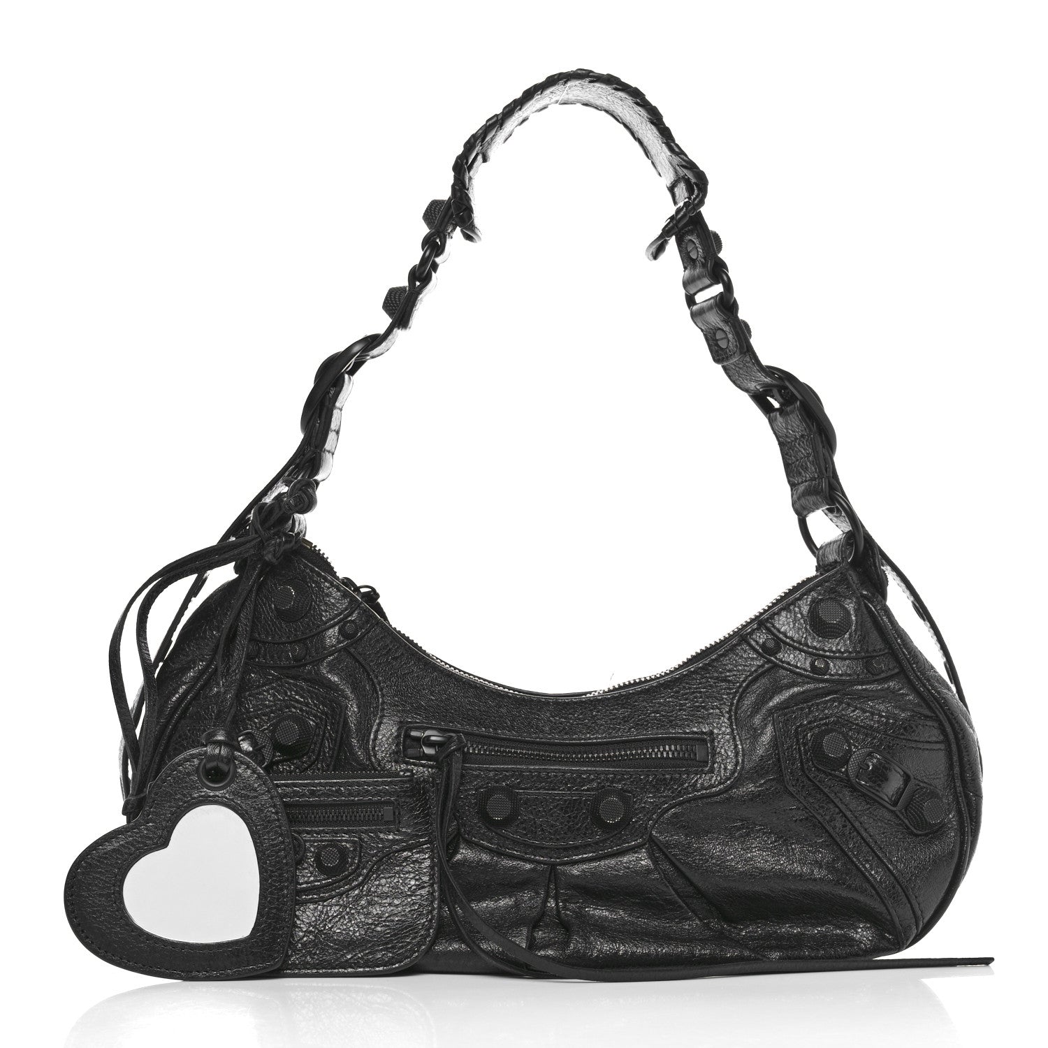 Balenciaga Agneau Arena Monochrome Small Le Cagole Shoulder Bag Black 3 of 14
