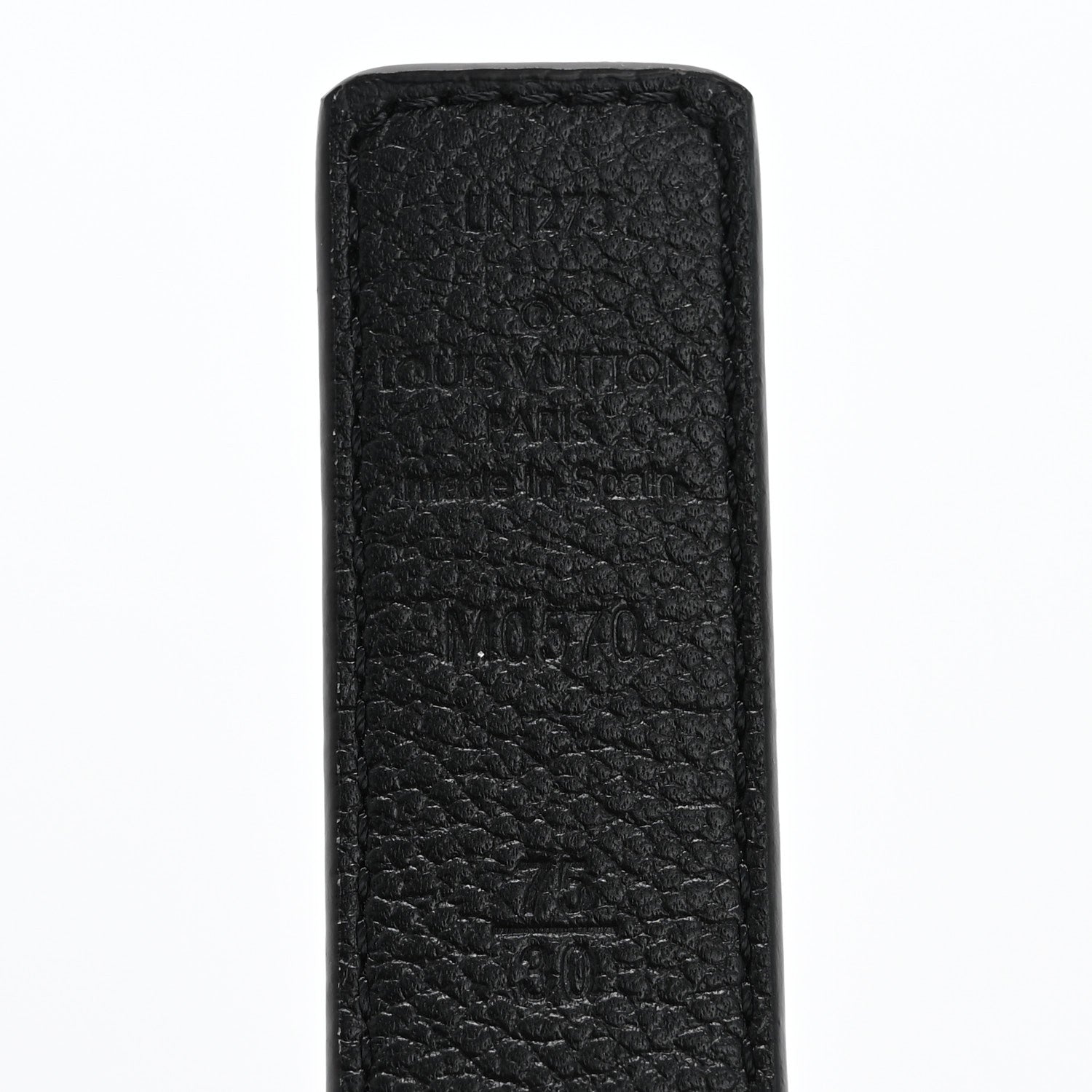 Louis Vuitton Calfskin Monogram 25mm LV Iconic Reversible Belt 75 30 Black 3 of 6