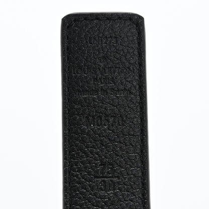 Louis Vuitton Calfskin Monogram 25mm LV Iconic Reversible Belt 75 30 Black 3 of 6
