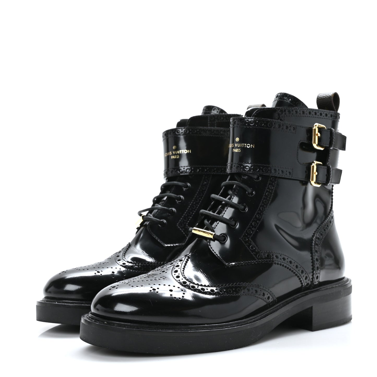 Glazed Calfskin Midtown Ankle Boots 40 Black