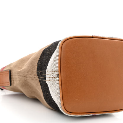 Burberry Canvas Mega Check Mini Ashby Tassel Crossbody Saddle Brown 11 of 14