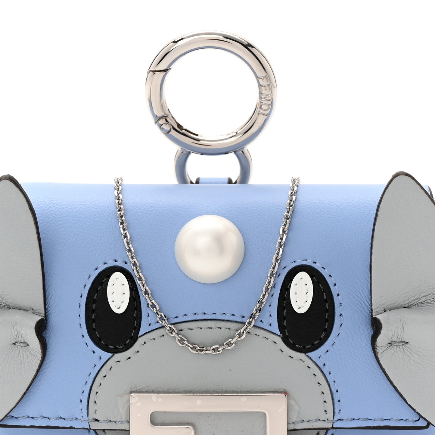 X FRGMT X POKEMON Nappa Pokemon Inlay Nano Maxi Buckle Baguette Charm Placid Blue Multicolor