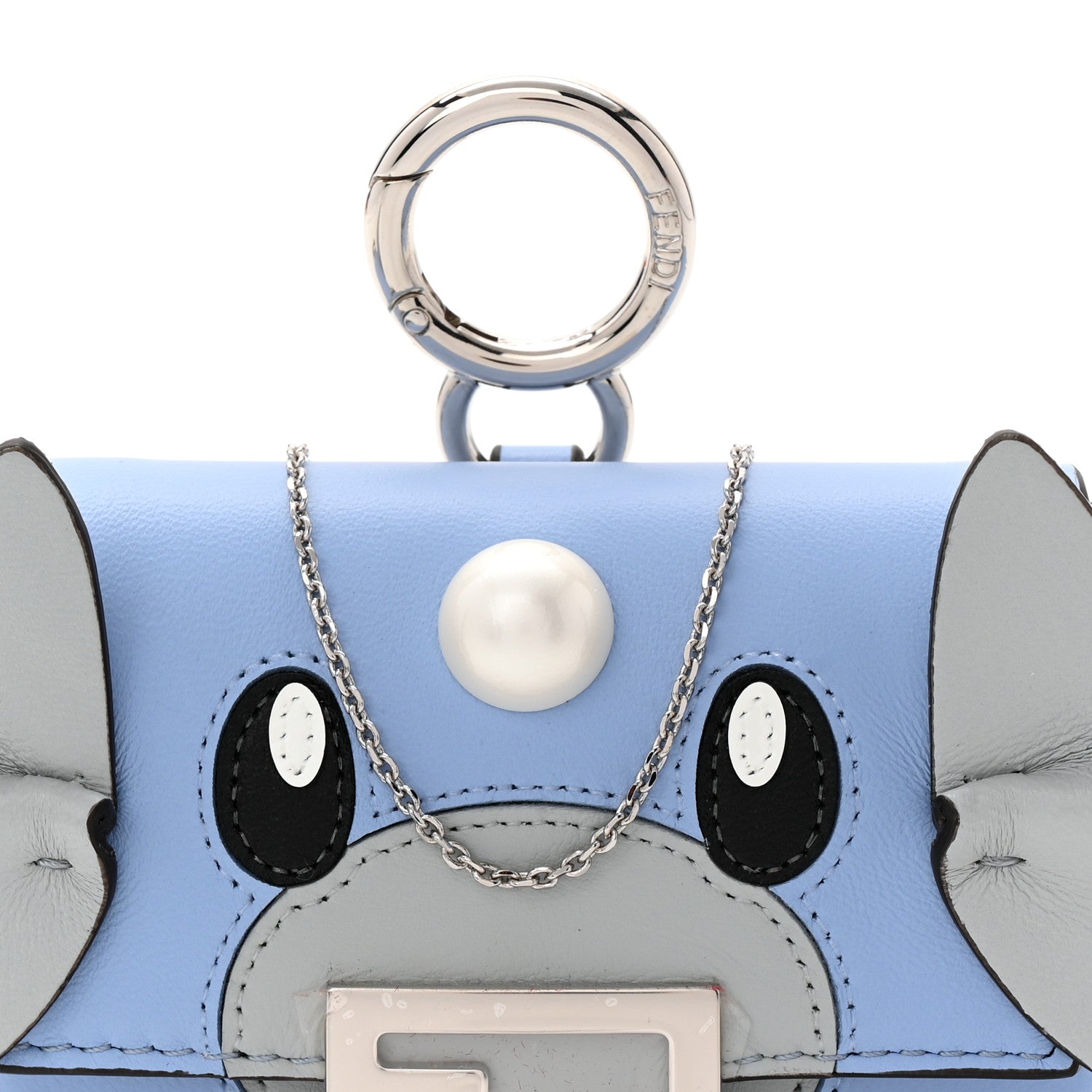 Fendi X FRGMT X POKEMON Nappa Pokemon Inlay Nano Maxi Buckle Baguette Charm Placid Blue Multicolor 8 of 11
