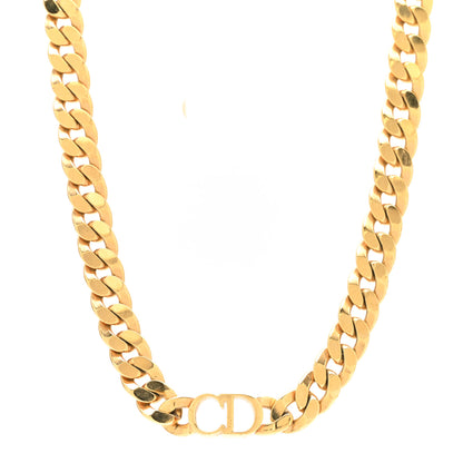 Christian Dior Metal Danseuse Etoile Chain Choker Necklace Gold 1 of 5