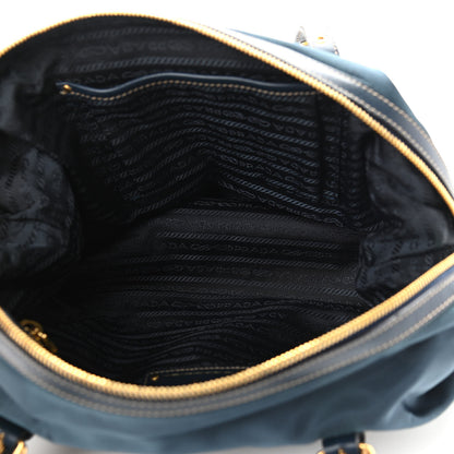 Prada Tessuto Nylon Jacquard Logo Shoulder Bag Denim 5 of 13