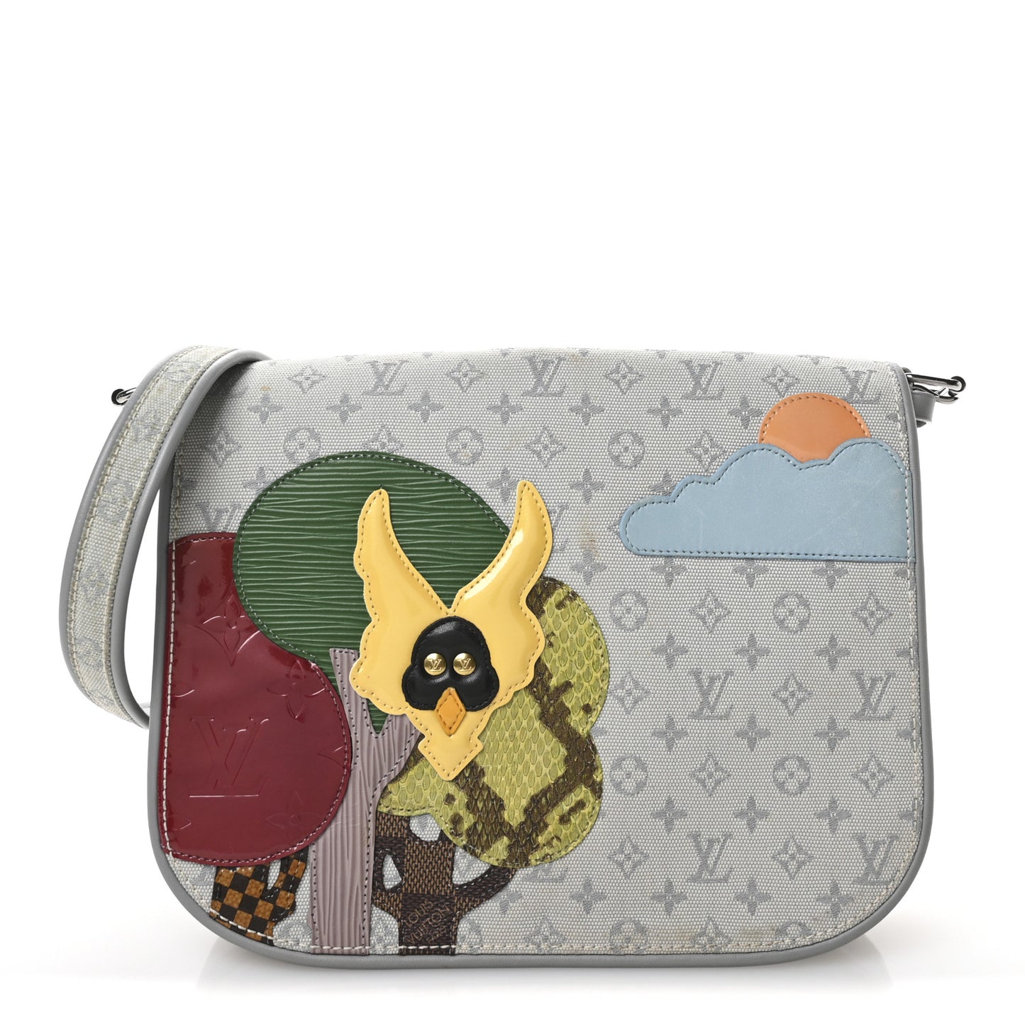 Mini Monogram Patchwork Conte De Fees Musette Grey