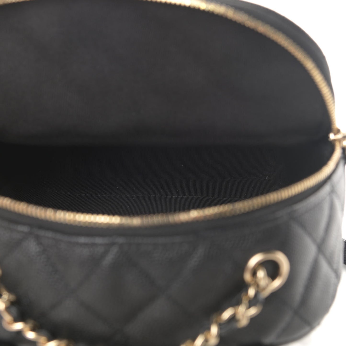 Caviar Quilted Small CC Day Backpack Black