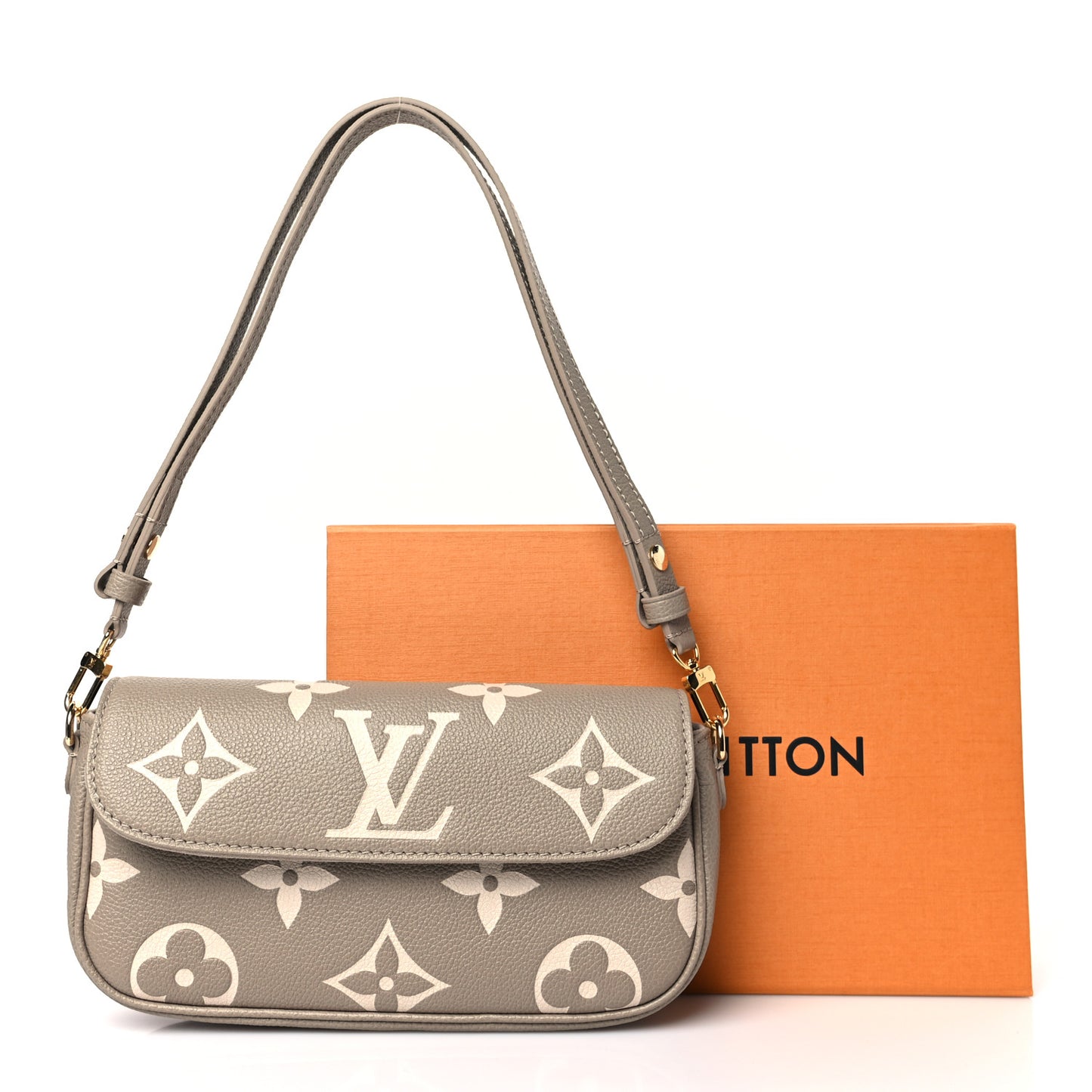 Empreinte Monogram Giant Ivy Wallet On Chain Tourterelle Creme