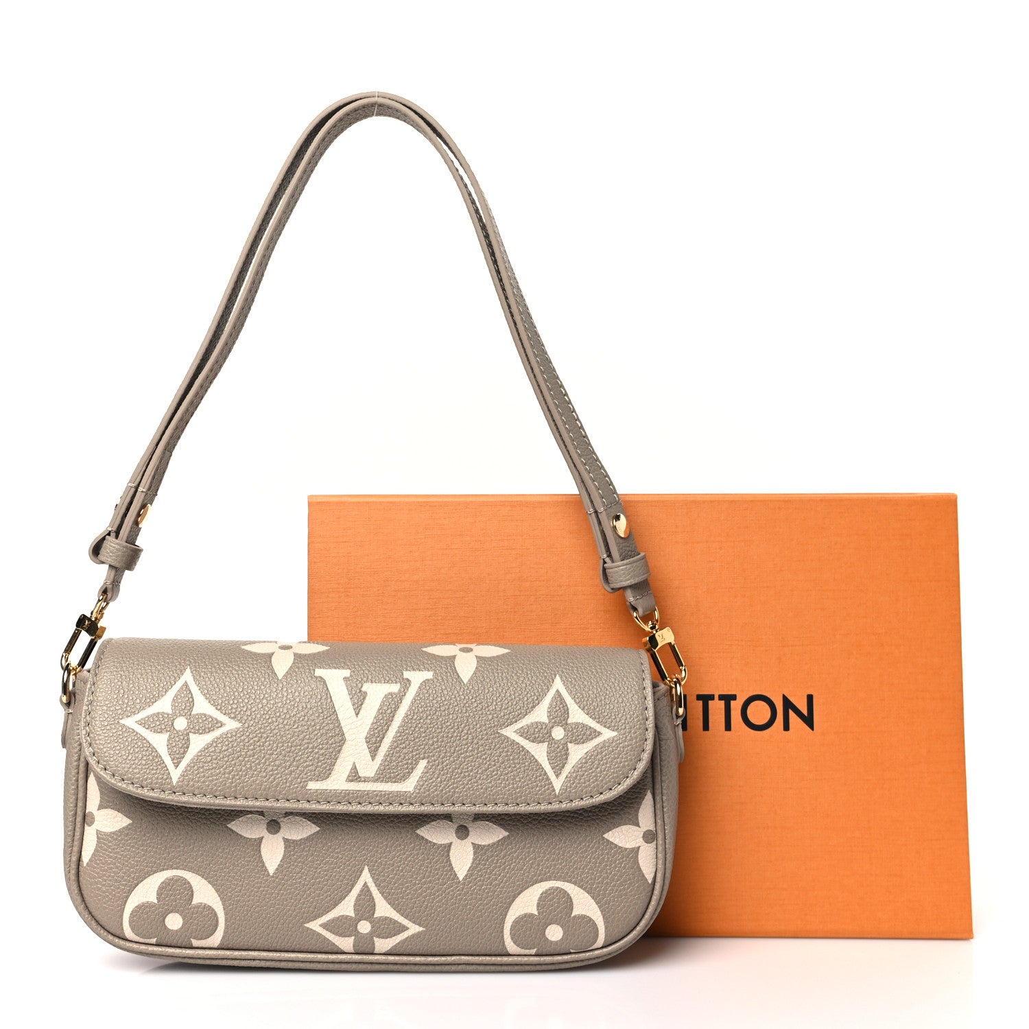 Louis Vuitton Empreinte Monogram Giant Ivy Wallet On Chain Tourterelle Creme 9 of 9