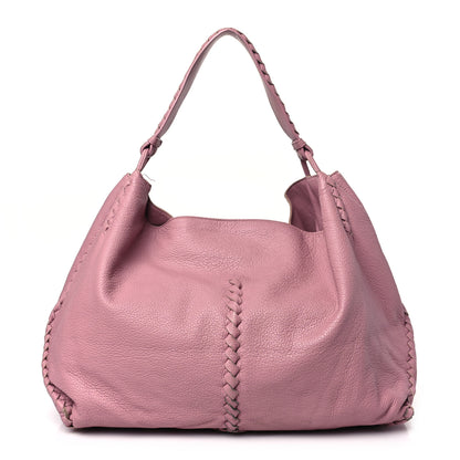 Bottega Veneta Washed Cervo Deerskin Large Hobo Rose Pink 1 of 12
