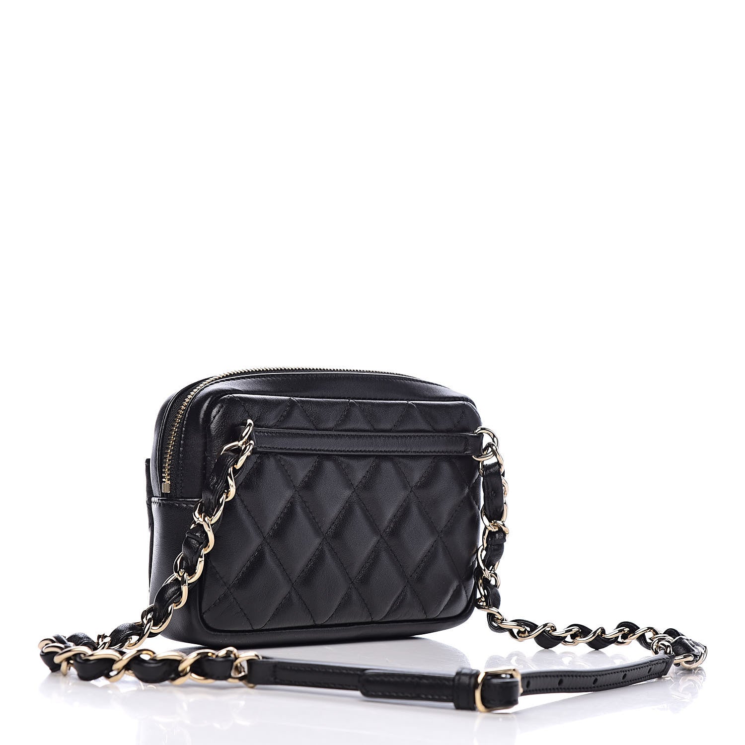 Chanel Lambskin Quilted Waist Bag Black 3 of 11