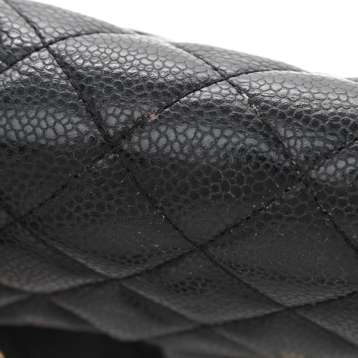Caviar Quilted Mini Rectangular Flap Black