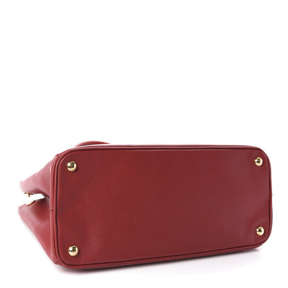 Prada Saffiano Medium Galleria Double Zip Tote Fuoco 5 of 13