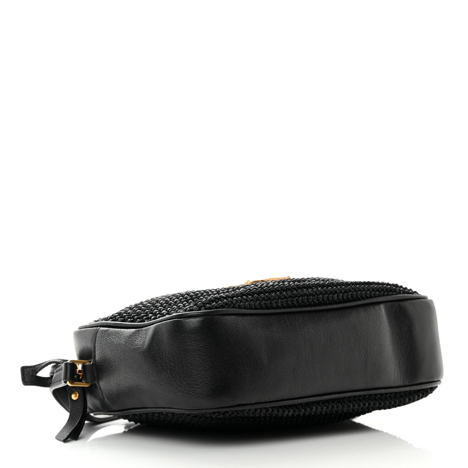 Saint Laurent Raffia Canvas Monogram Lou Camera Bag Black 4 of 14