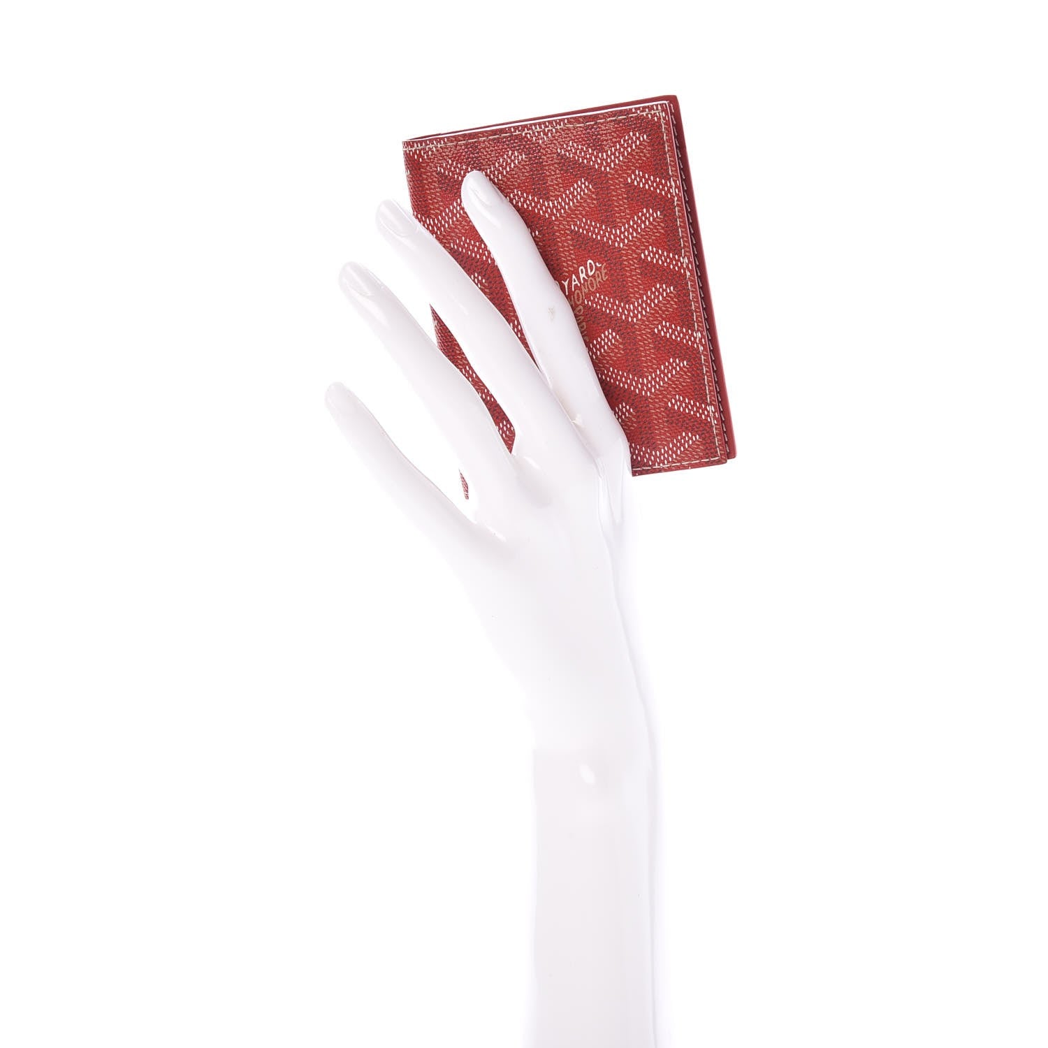 Goyard Goyardine Saint Marc Folding Card Case Red 2 of 8