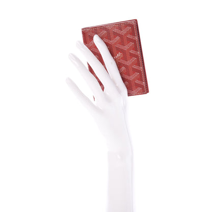 Goyard Goyardine Saint Marc Folding Card Case Red 2 of 8