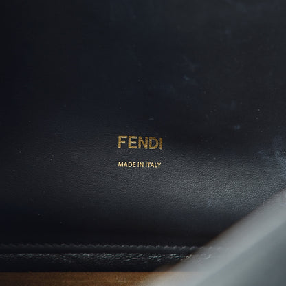 Fendi Agnello Old Shine Large Kan U Shoulder Bag Black 6 of 12