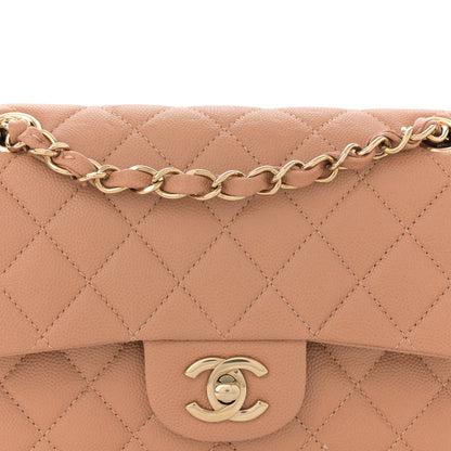 Chanel Caviar Quilted Small Double Flap Light Brown 9 of 12