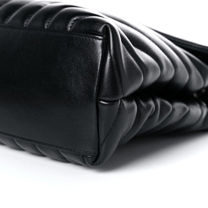 Saint Laurent Calfskin Y Quilted Monogram Medium Loulou Chain Satchel Black 9 of 20