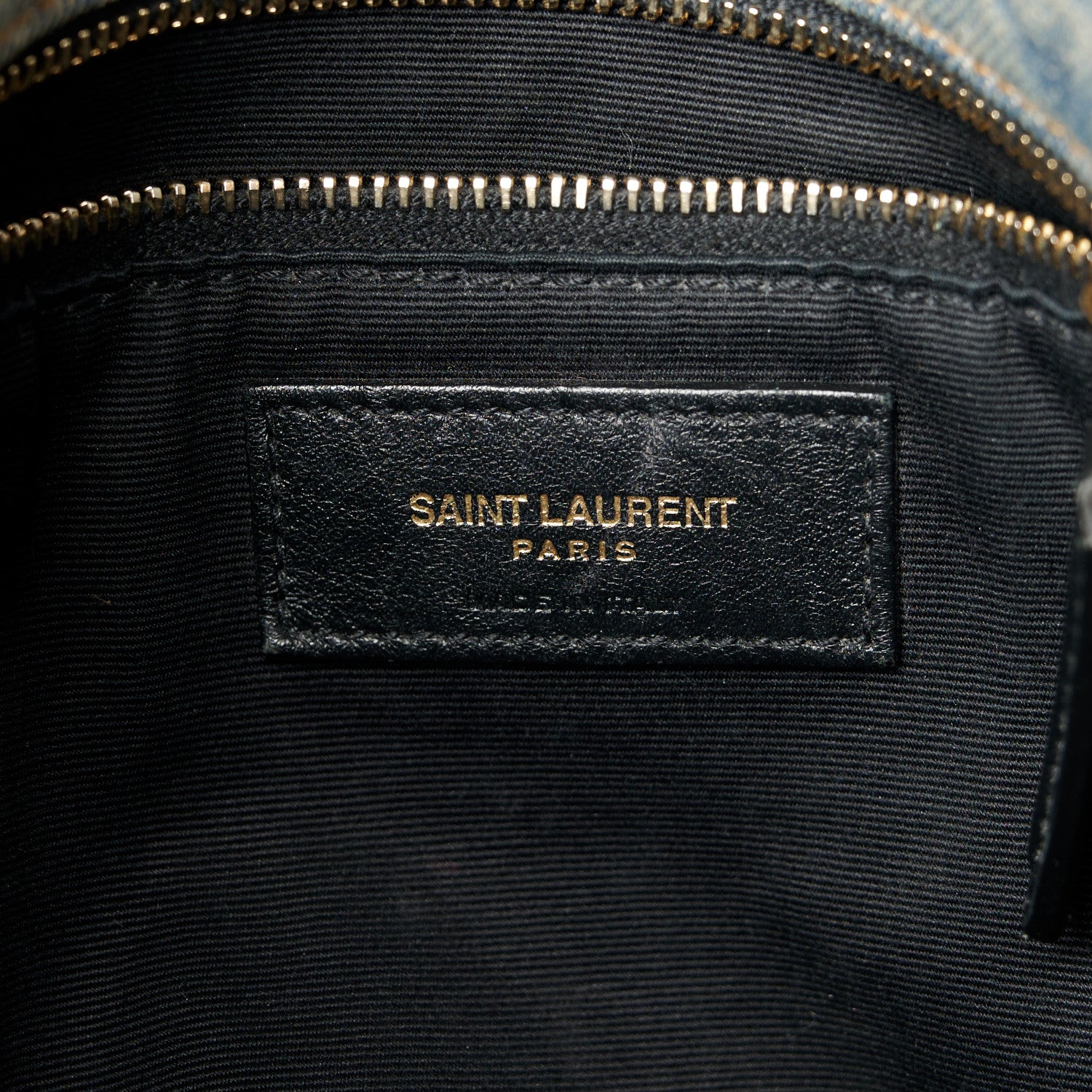 Saint Laurent Denim Quilted Medium Loulou Puffer Monogram Chain Satchel Blue Cinnamon 6 of 11