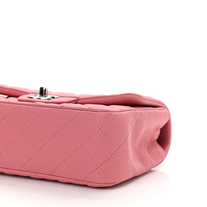 Chanel Lambskin Quilted Mini Rectangular Flap Pink 10 of 11