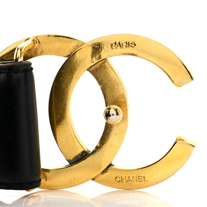 Chanel Calfskin CC Belt 65 26 Black 3 of 9