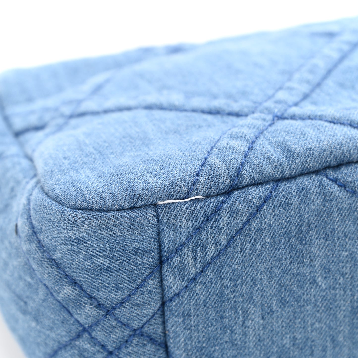 Denim Quilted Medium Chanel 19 Flap Blue