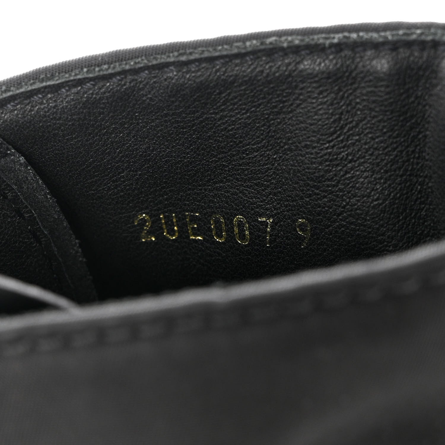 Prada Spazzolato Rois Re-Nylon Metal Triangle Logo Mens Monolith Pouch Pocket 60mm Combat Boots 9 Black 6 of 11