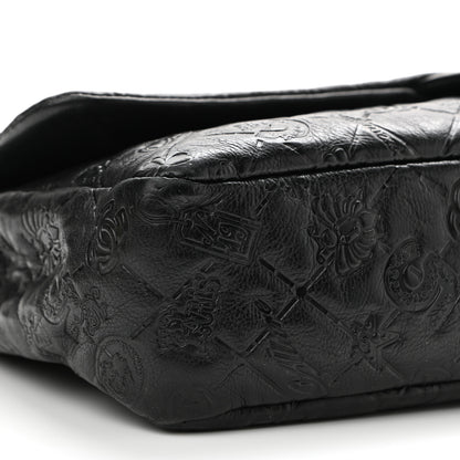 Chanel Calfskin Embossed Large Lucky Symbols Flap Black 8 of 10
