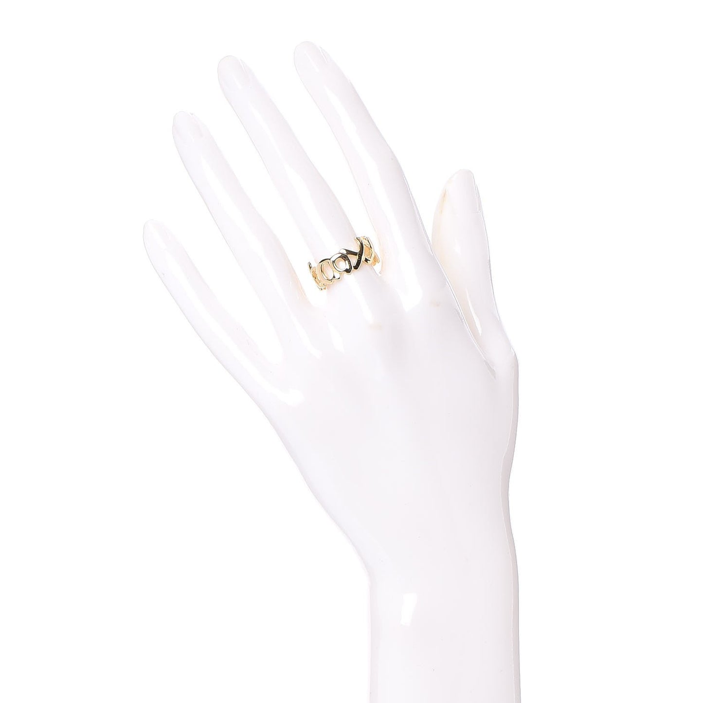 18K Yellow Gold Paloma's Graffiti Love and Kisses Ring 52 6