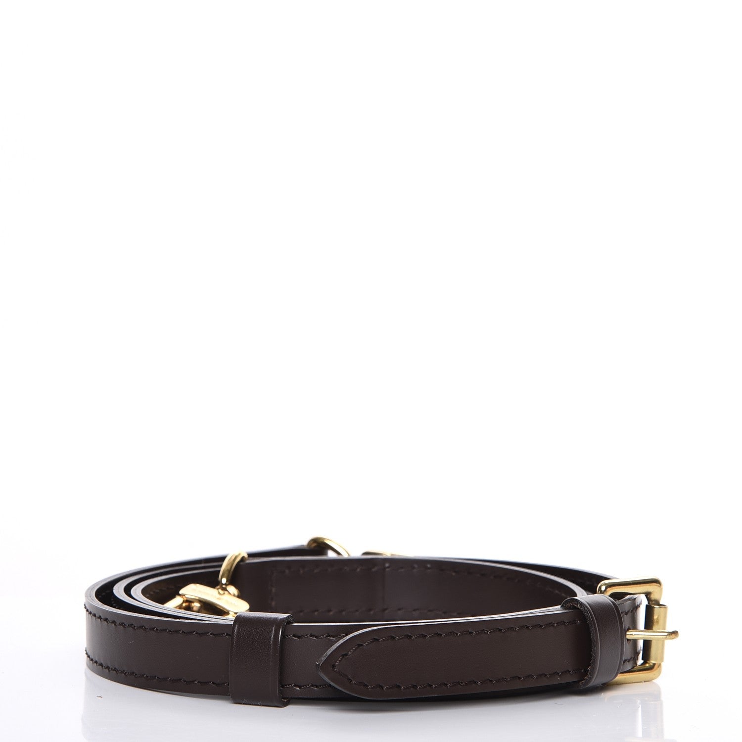 Louis Vuitton Calfskin 16mm Adjustable Shoulder Strap Brown 2 of 5