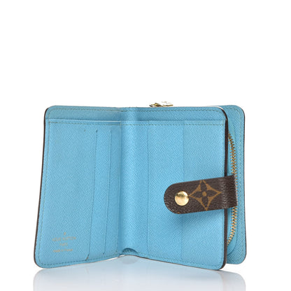Louis Vuitton Monogram Groom Compact Zip Wallet Blue 5 of 8