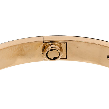 Cartier 18K Yellow Gold 4 Diamond LOVE Bracelet 19 8 of 9