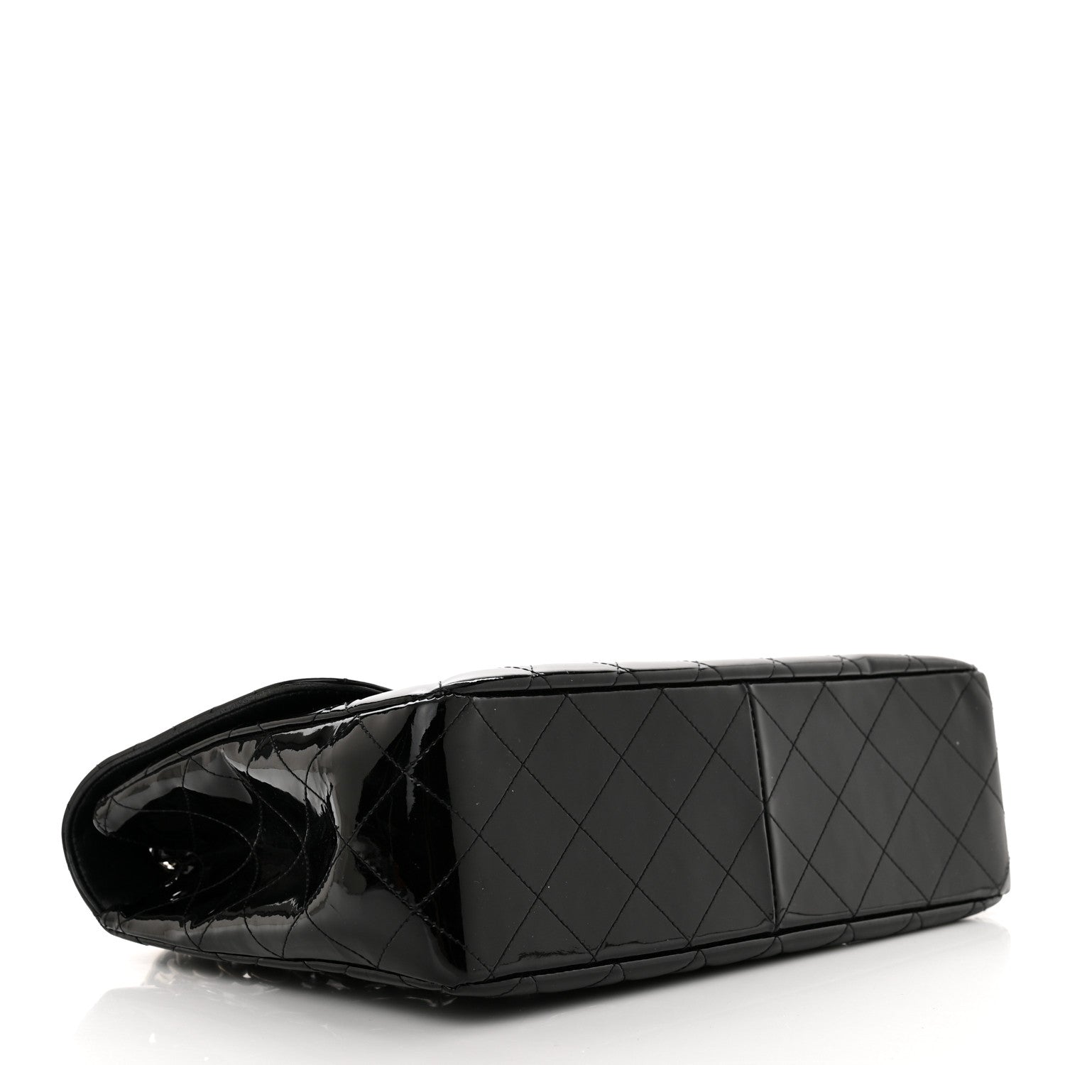 Chanel Patent Quilted Jumbo Single Flap Black 4 of 12