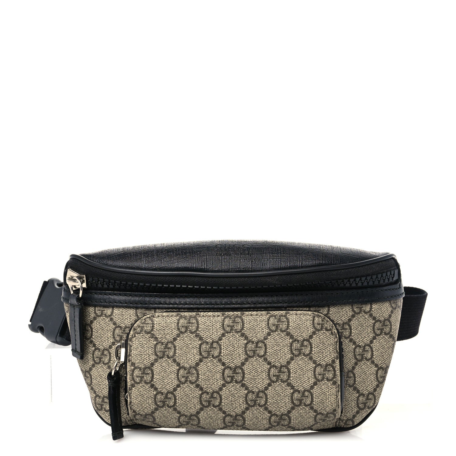 Gucci GG Supreme Monogram Belt Bag Black 1 of 7
