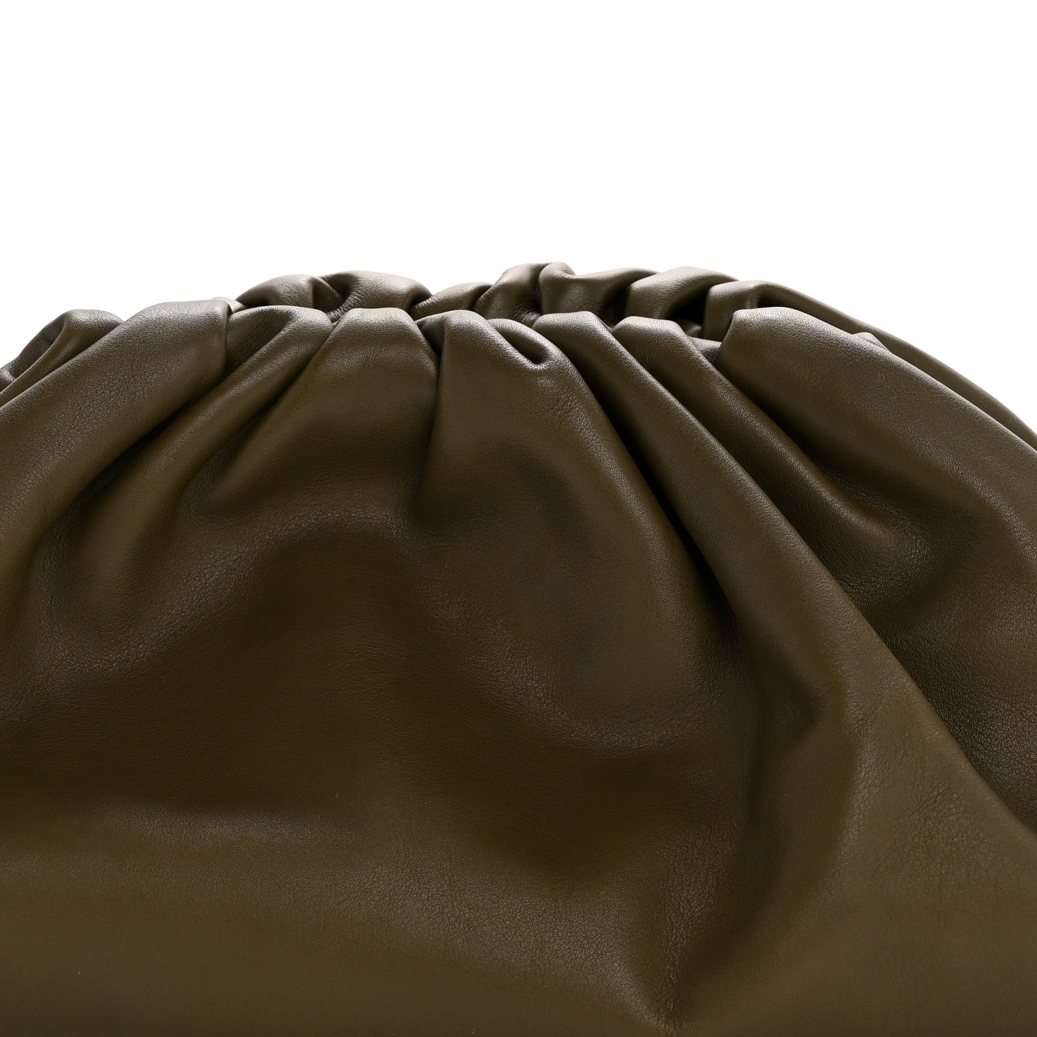 Bottega Veneta Smooth Butter Calf The Pouch Oversized Clutch Kaki Fondent 8 of 11